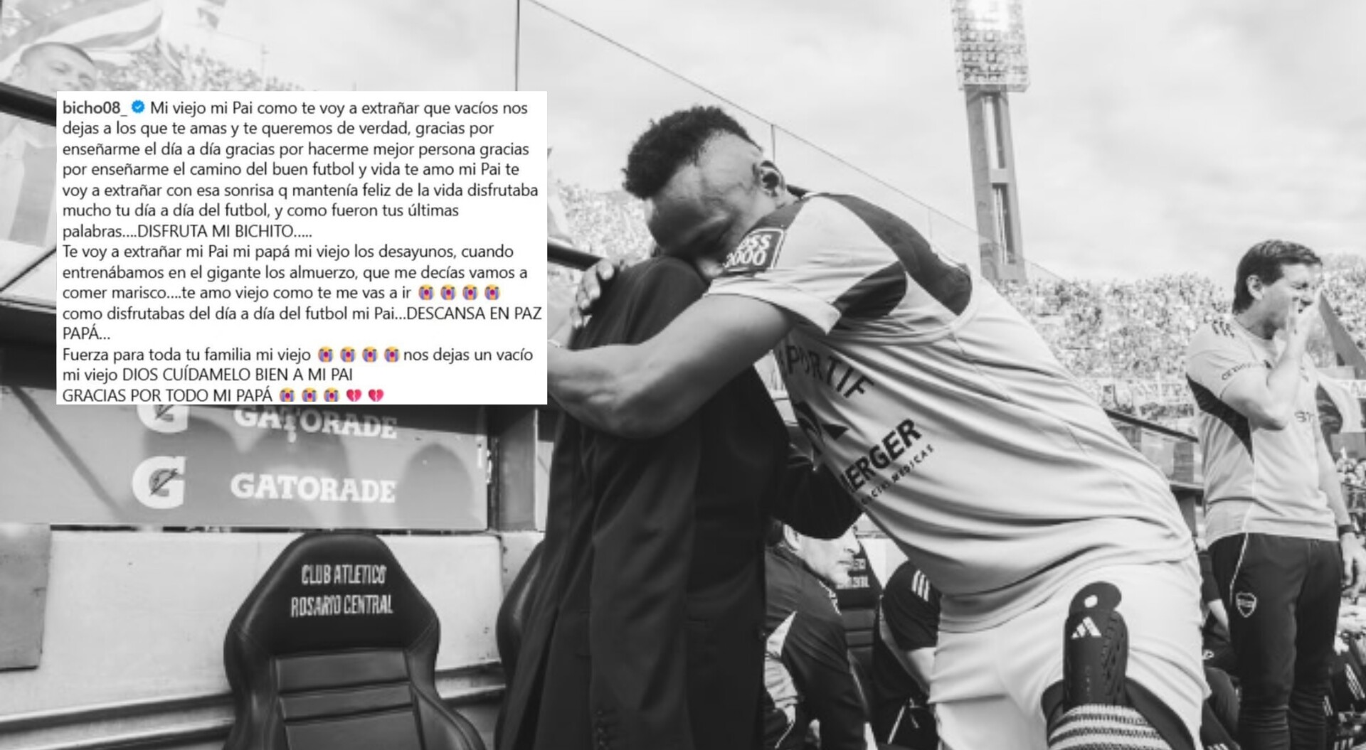 Las sentidas palabras del futbolista Jaminton Campaz hacia Miguel Ángel Russo