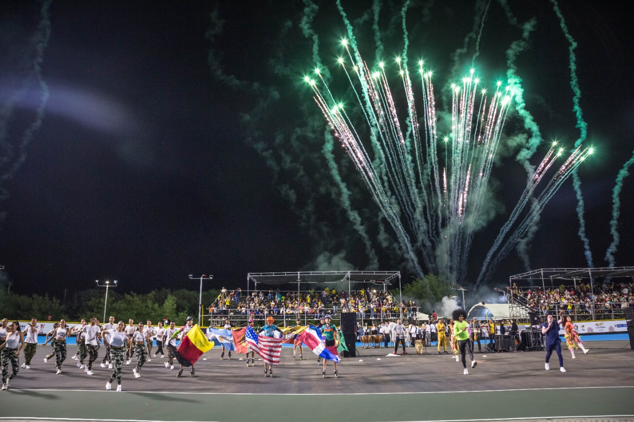 Majestuosa inauguración del Mundial de Patinaje Ibagué 2021