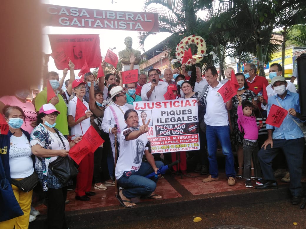 Le cantan la tabla a Berbeo en manifestación gaitanista en Ibagué