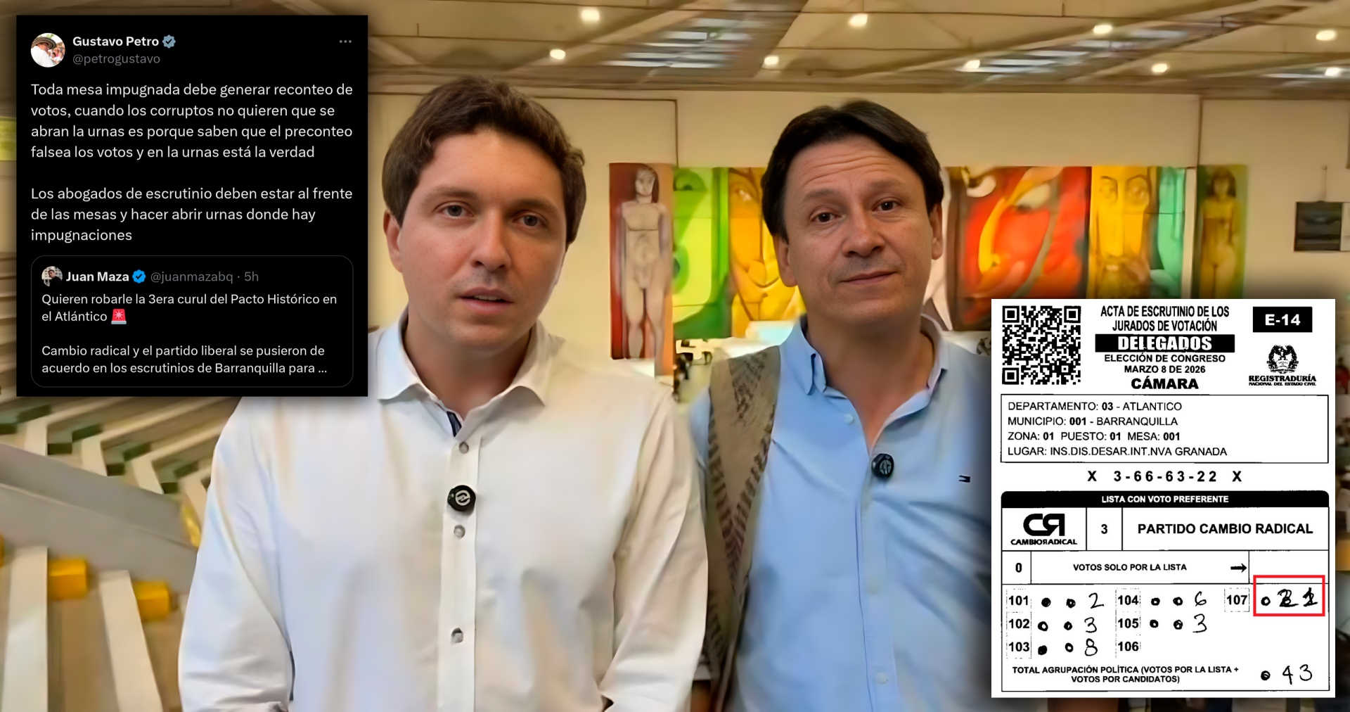 Alerta en los escrutinios: PactoVerde defiende sus curules en Tolima