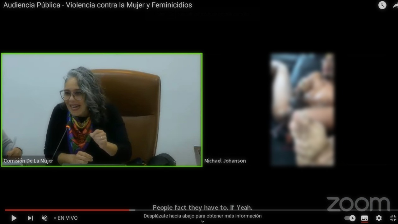 Sesión virtual de violencia contra la mujer fue hackeada con video de un hombre masturbándose