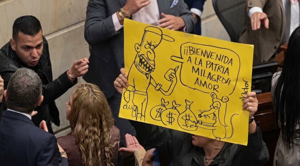 Tensión y altercados en el Senado por la presencia del caricaturista “Matador”