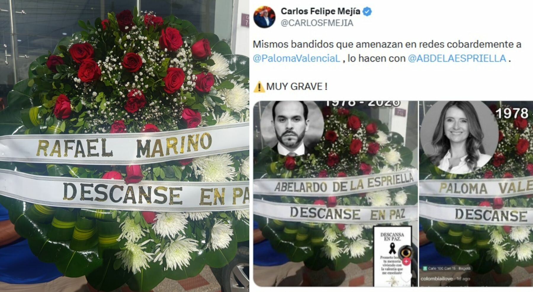 ¿Montaje en amenazas contra Paloma Valencia y Abelardo de la Espriella?