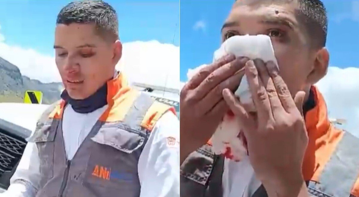 Motociclista agrede a funcionario de Concesionaria Alternativas Viales