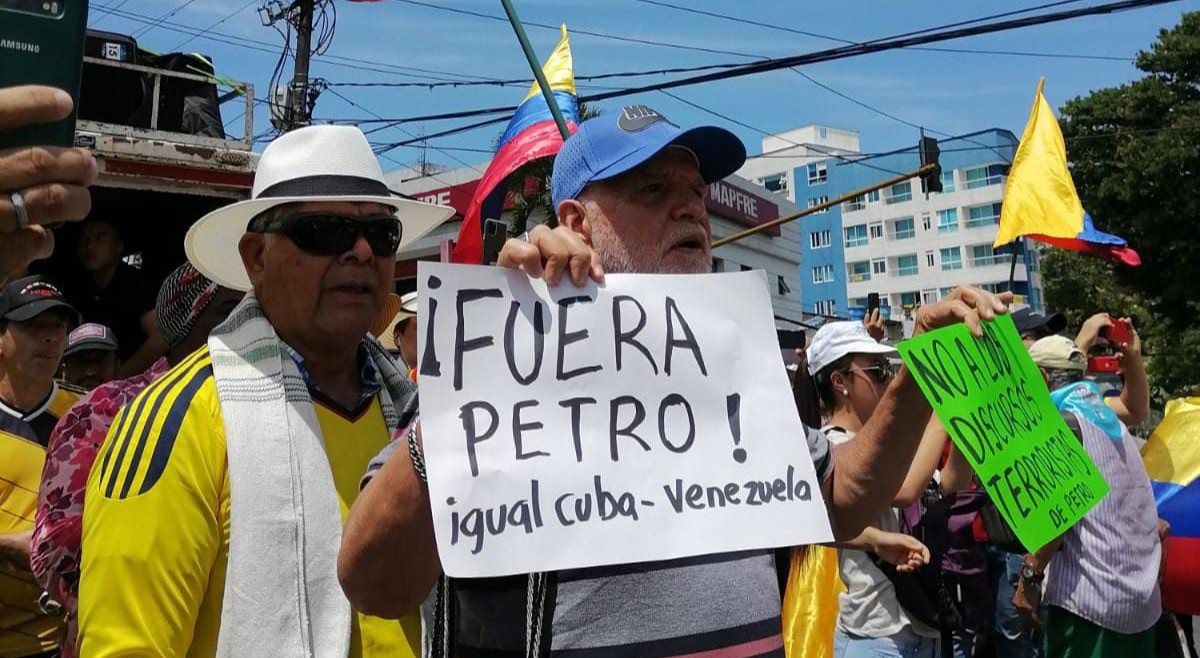 En Ibagué también marcharon contra el Gobierno