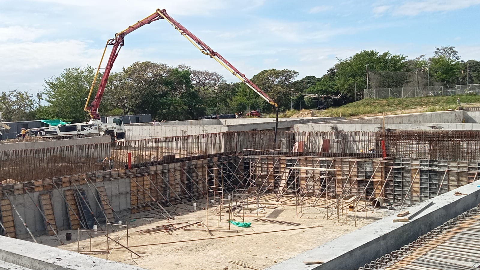 Obras del Complejo Acuático de Ibagué tienen un avance del 72 %