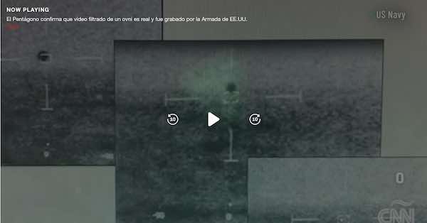 Defensa de EE.UU. confirmó avistamiento de OVNI