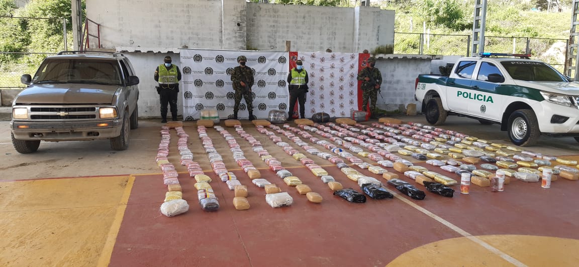 Policía incautó cargamento de marihuana en Roncesvalles avaluado en $ 800 millones