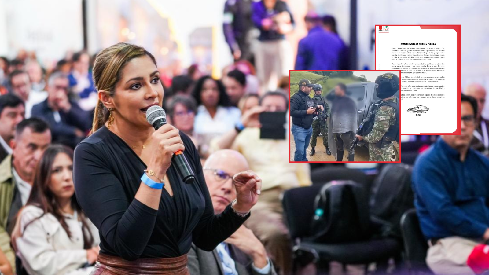 Universidad del Tolima pide garantías de seguridad para la gobernadora del departamento