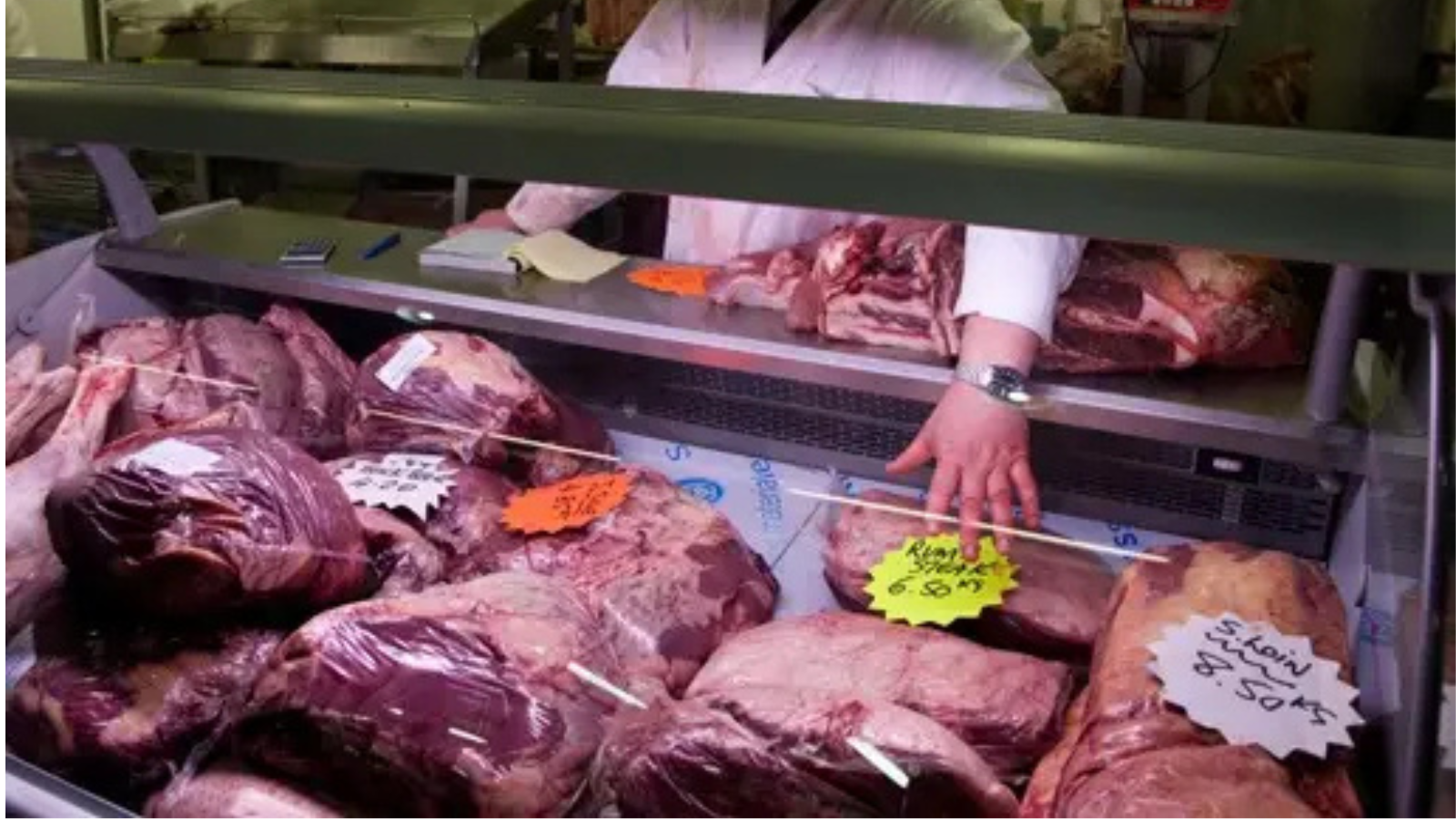 El precio de la carne se dispara 9,1% mientras el cerdo baja 5%