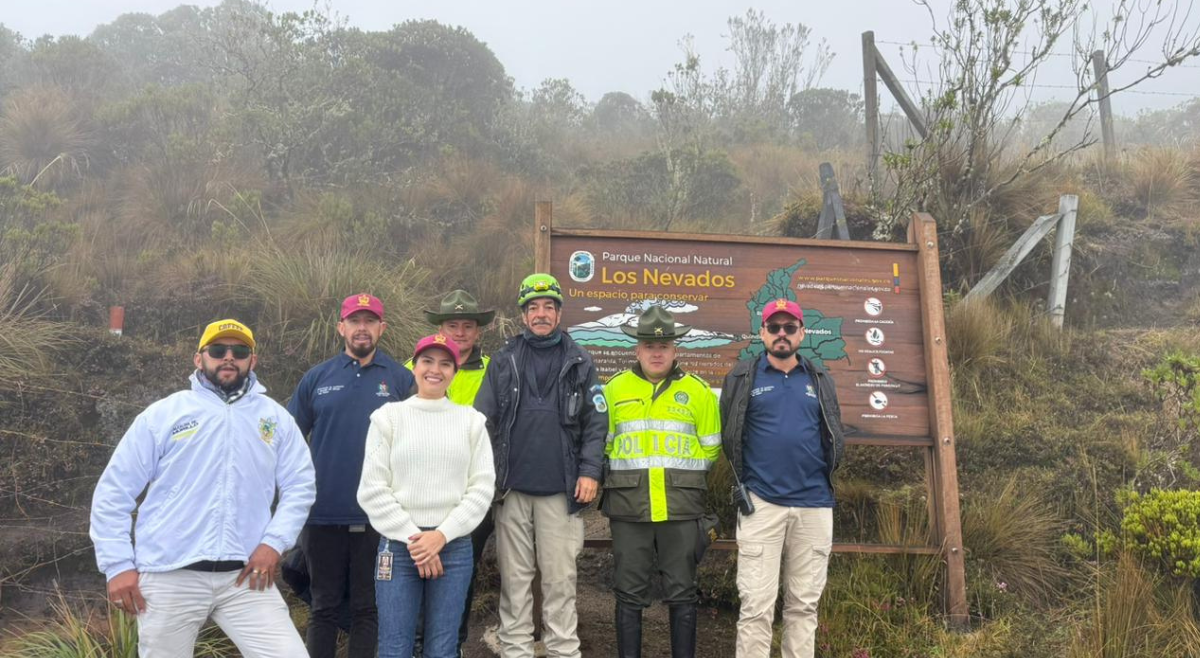 Gobernación del Tolima hizo presencia en territorio para sensibilizar a visitantes del PNN Los Nevados