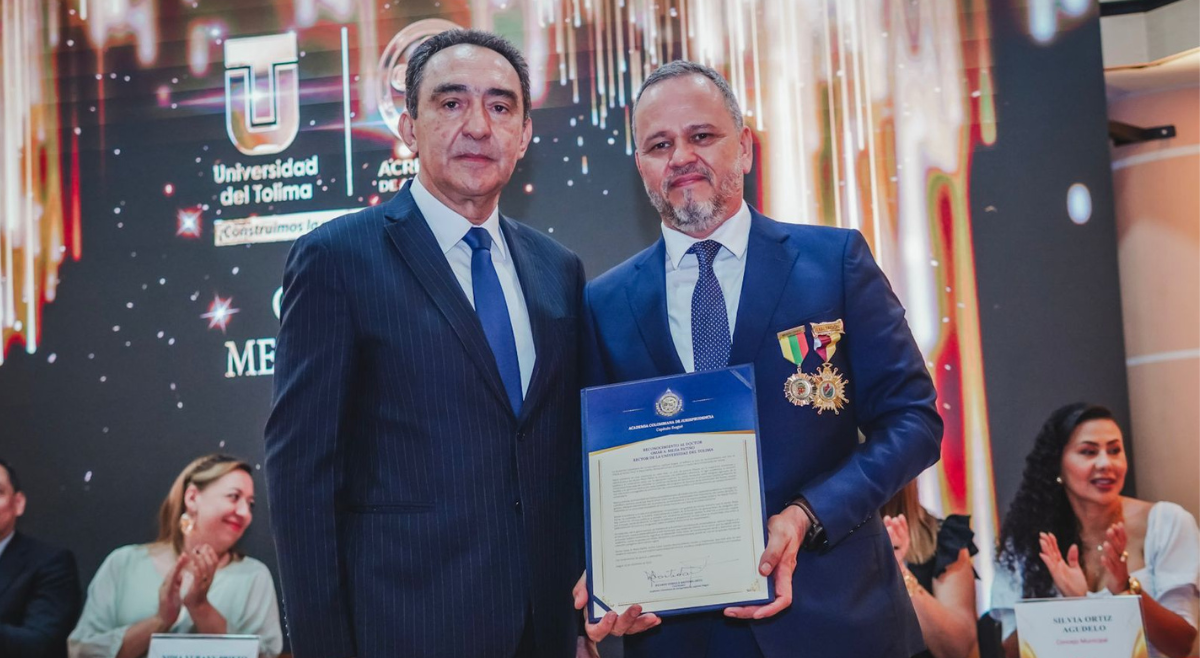 Academia Colombiana de Jurisprudencia exaltó al rector de la Universidad del Tolima