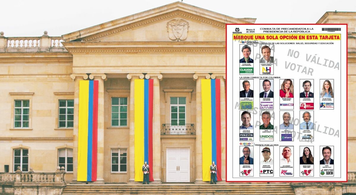 Así quedó el tarjetón de las consultas del 8 de marzo