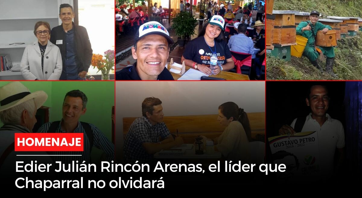 Edier Julián Rincón Arenas, el líder que Chaparral no olvidará