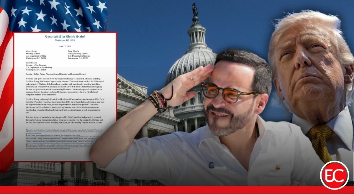 Dura carta de congresistas de EE. UU. sacude la campaña de Abelardo de la Espriella