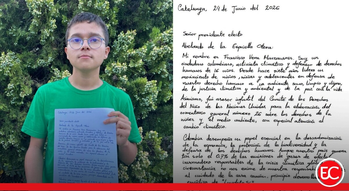 Joven ambientalista Francisco Vera confronta agenda ambiental de Presidente electo
