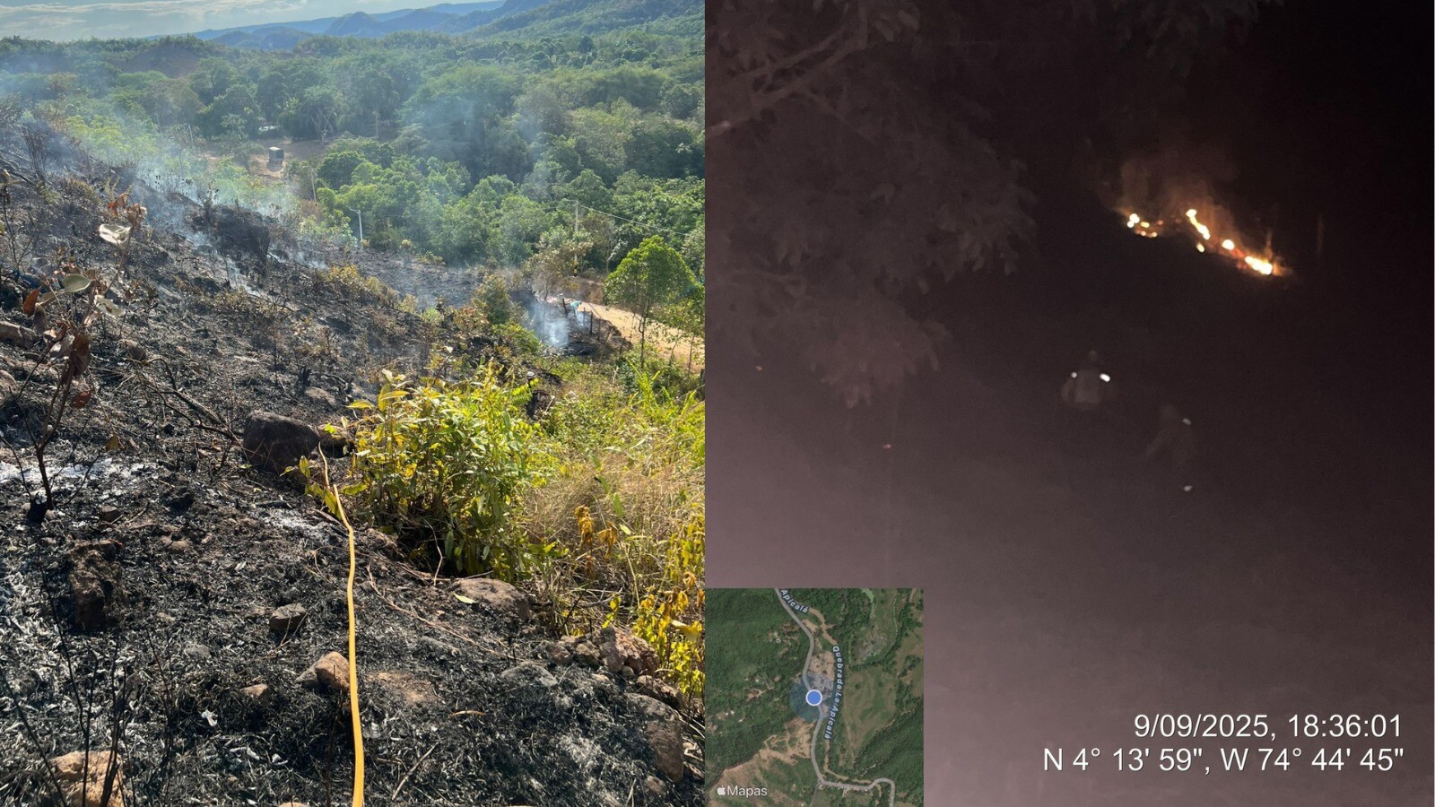 Preocupación en el Tolima: incendios forestales y riesgo en cuencas hídricas