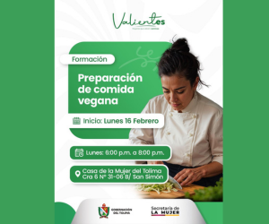 mujer copmida vegana