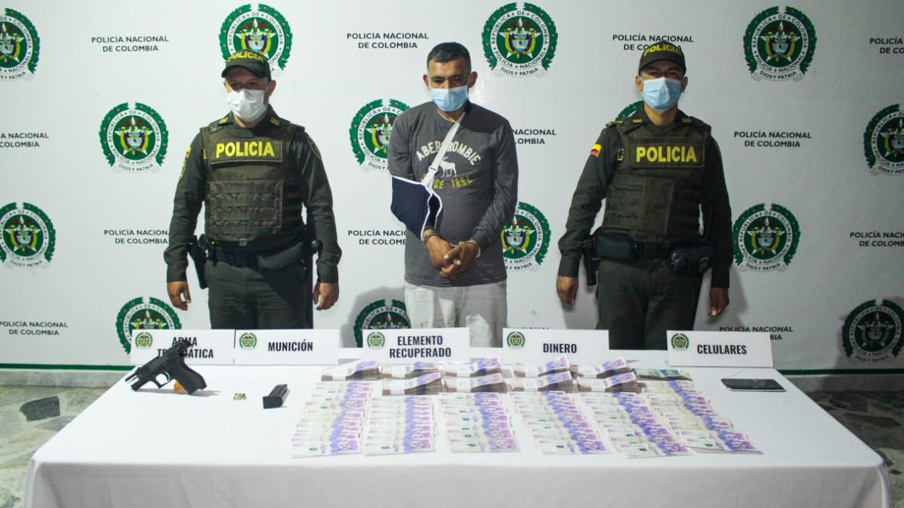 Rápida reacción de la Policía frustró robo de $49 millones en Ibagué