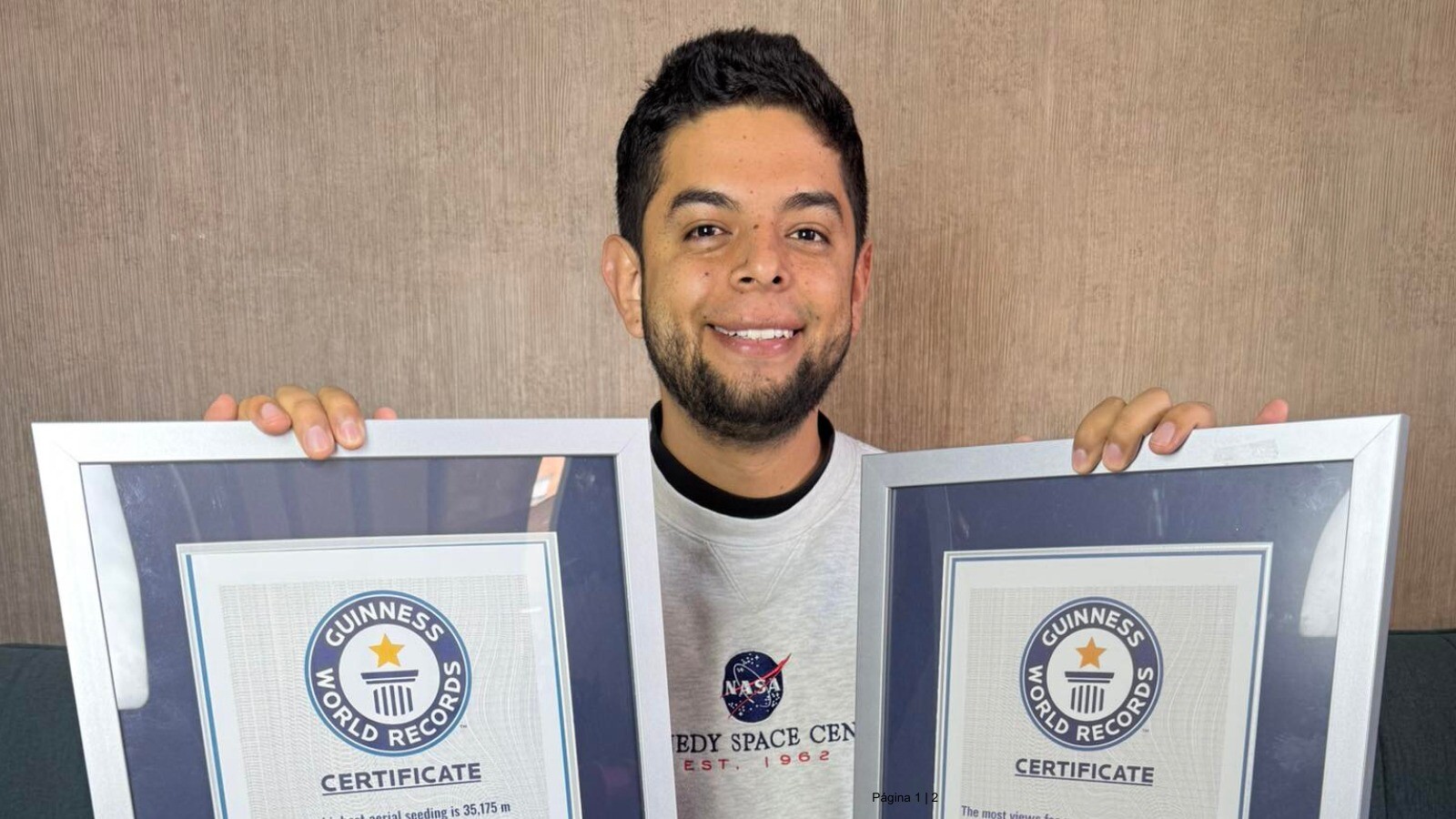 Joven colombiano logra récord Guinness por lanzar semillas desde la estratósfera