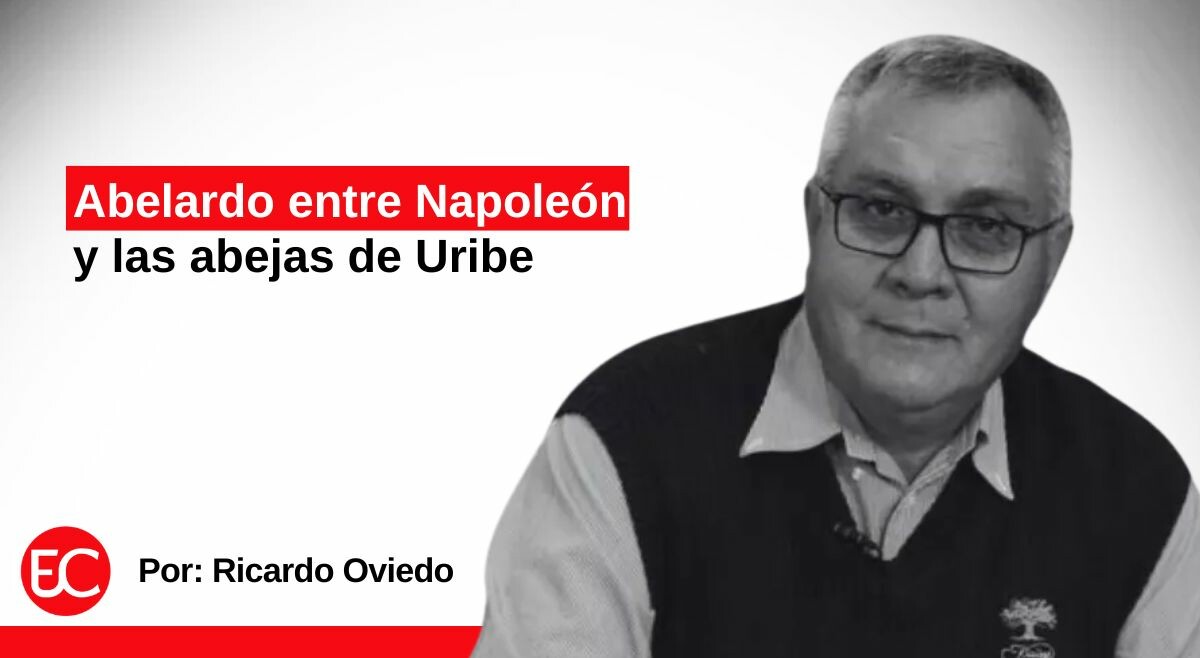 Abelardo entre Napoleón y las abejas de Uribe