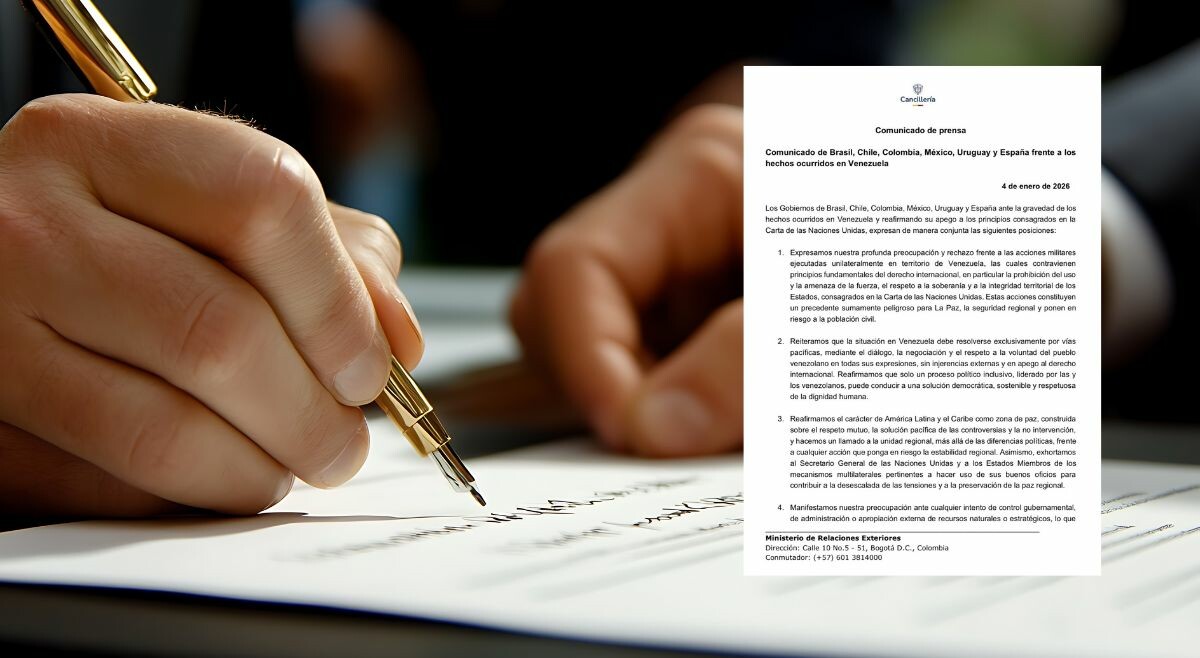 Seis países emiten pronunciamiento conjunto por acciones militares en Venezuela