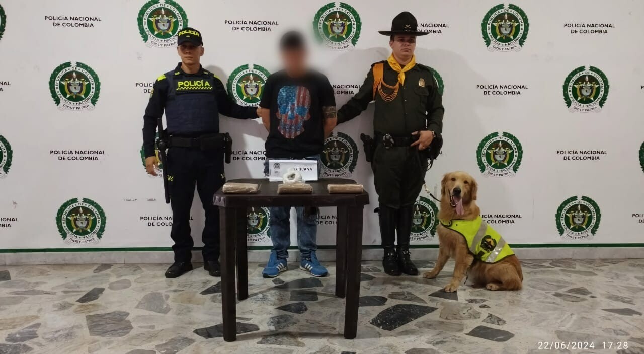 Sorprenden a jóvenes con drogas en el Terminal de Transportes de Ibagué