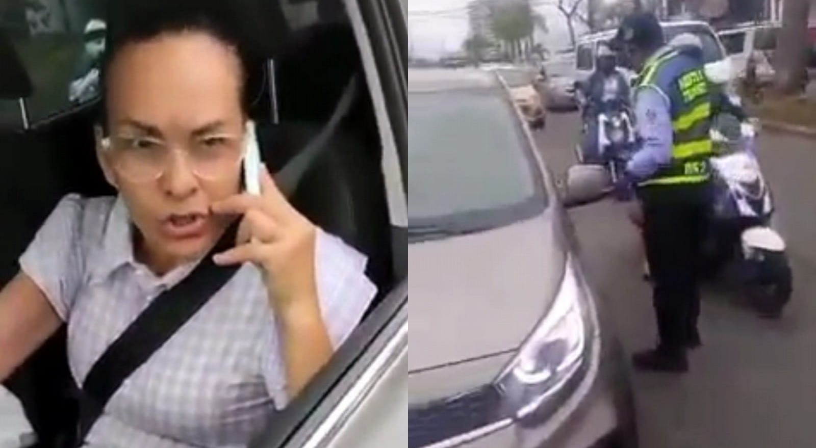 Sorprenden a la concejal Martha Ruiz hablando por celular mientras conducía