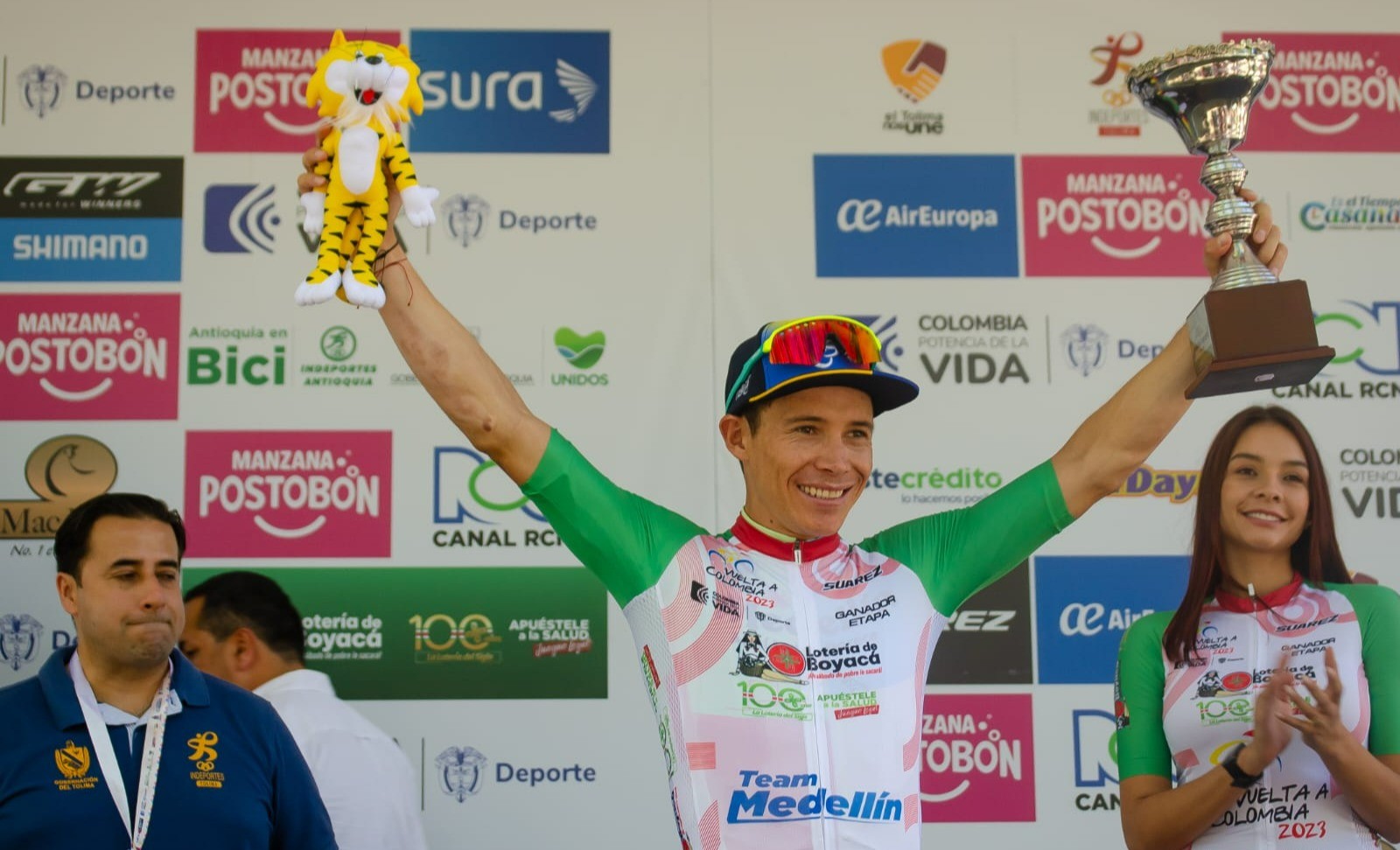 ‘Superman’ López ganó la etapa en Ibagué de la Vuelta a Colombia