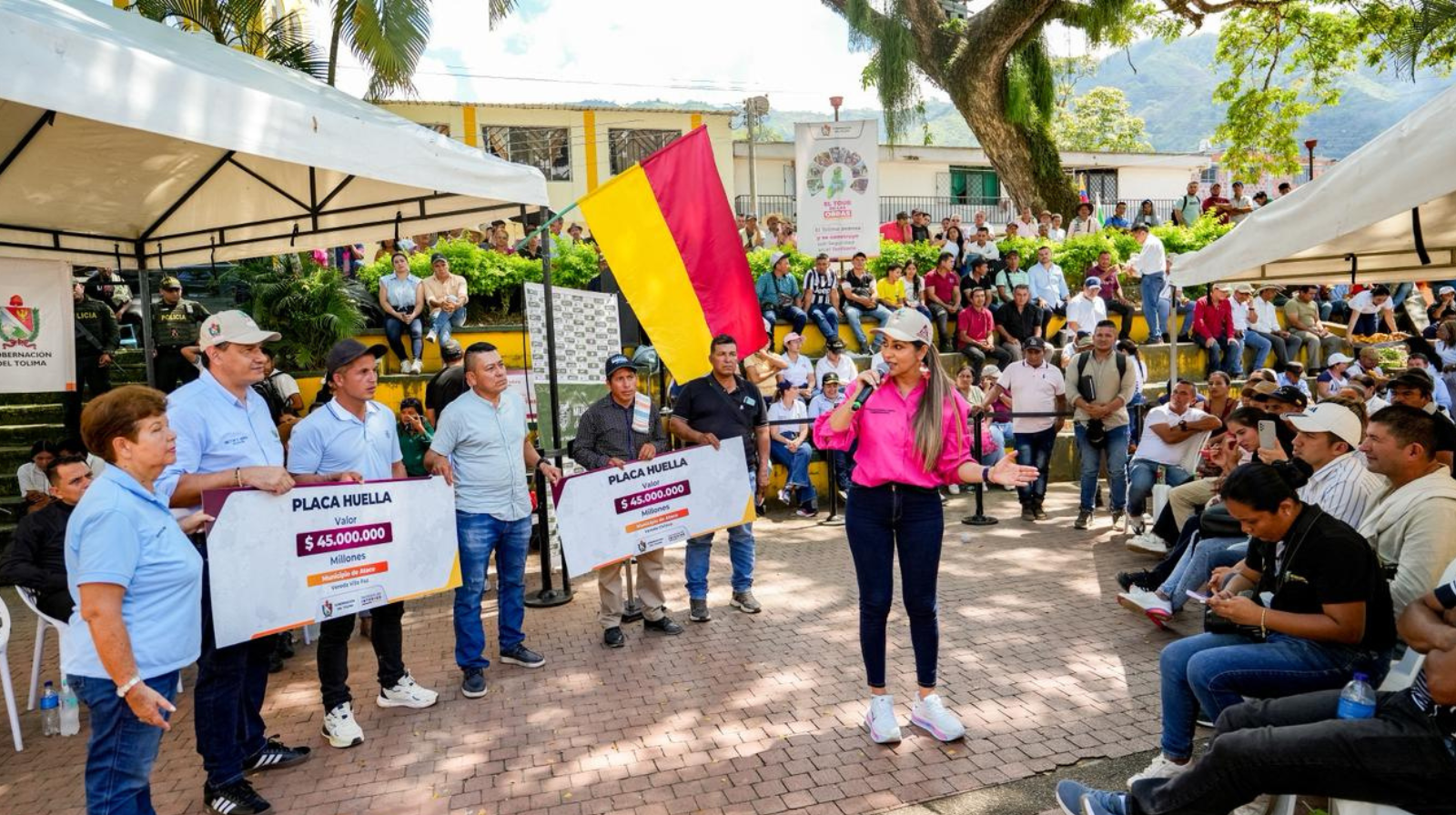 Ataco recibe inversiones para vías, gas domiciliario y recuperación de instituciones educativas