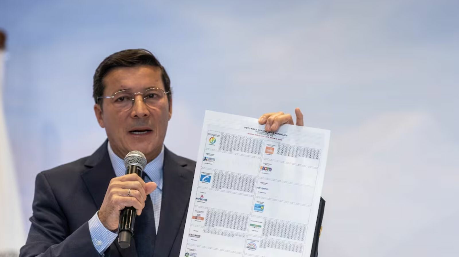 Listo el tarjetón de Senado para las elecciones de 2026