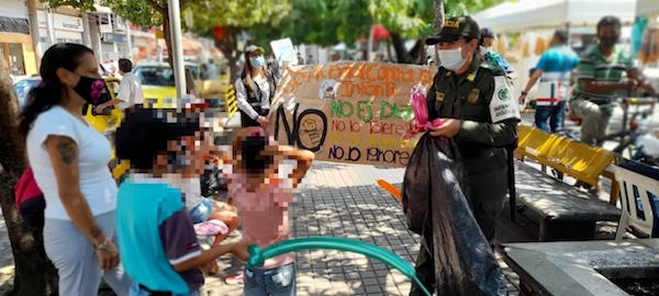 Campaña de la Policía Tolima contra el trabajo infantil