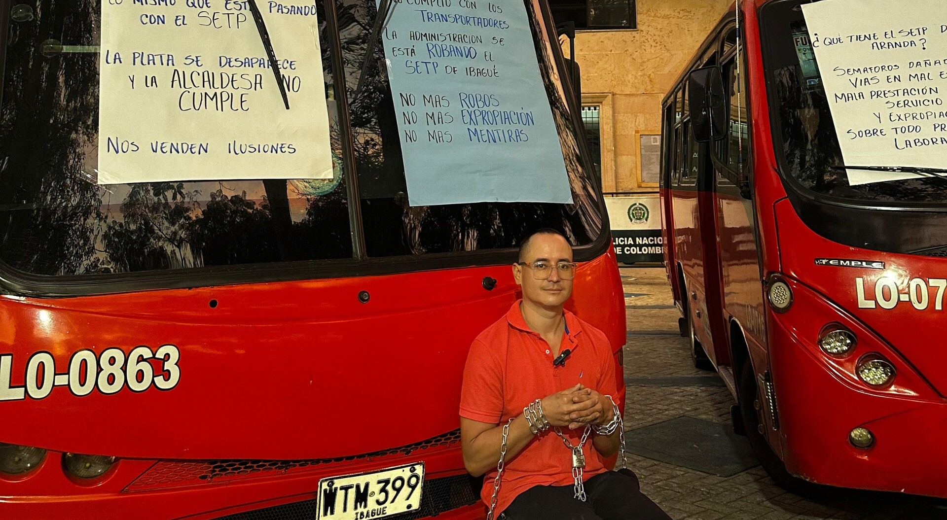 Transportadores cumplen una semana de huelga en Ibagué