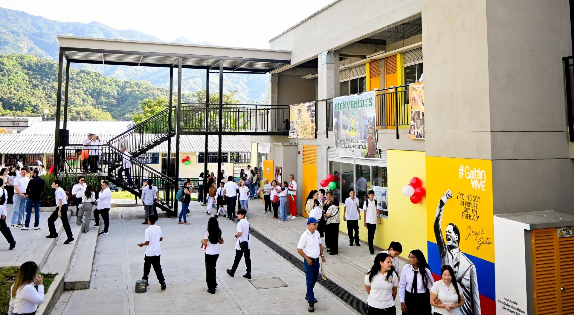 Tras siete años, inauguran las obras del colegio Jorge Eliécer Gaitán en Ibagué