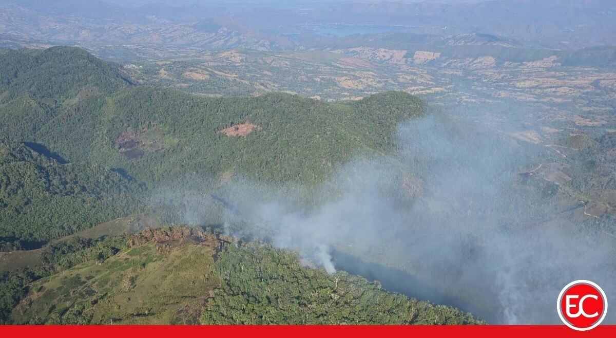 Un solo incendio sigue activo en Tolima: está en Dolores y amenaza el bosque de Galilea