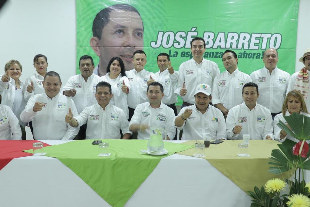 José Barreto presentó su equipo de aspirantes al Concejo