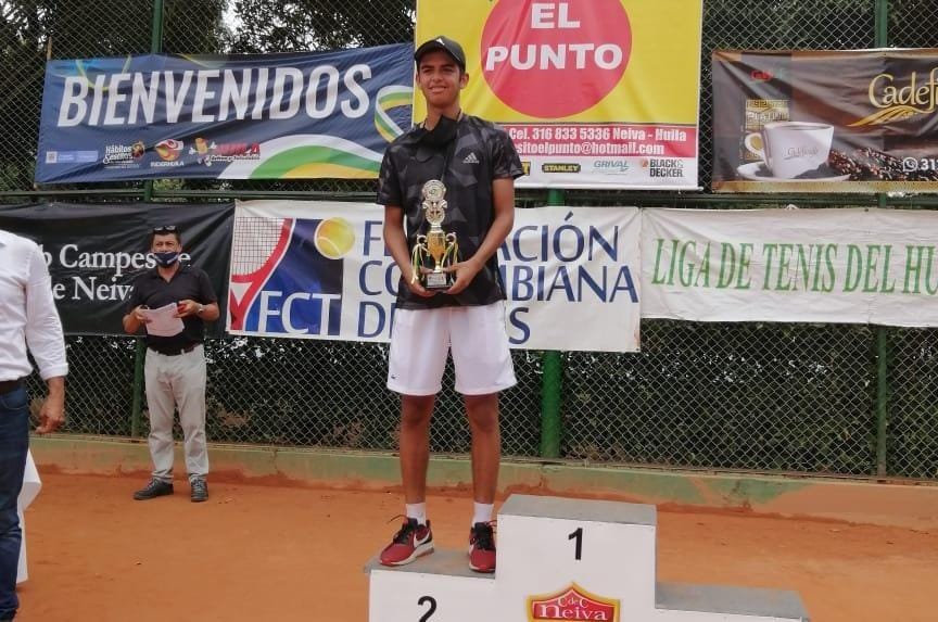 Andrés Felipe Amaya, subcampeón de tenis