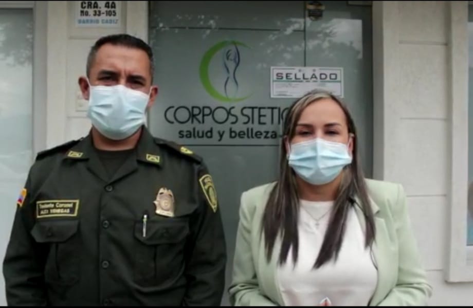 Autoridades sellan en Ibagué conocido centro de belleza y estética