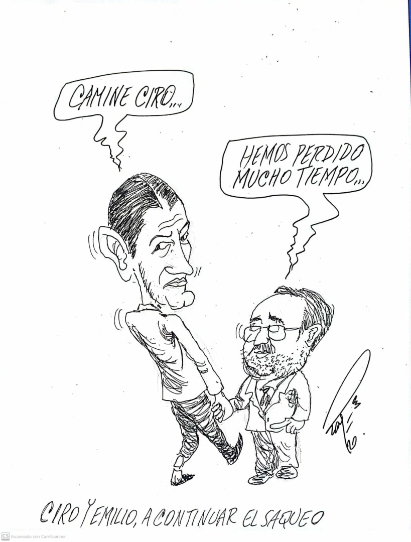 Ciro y emilio a continuar el saqueo