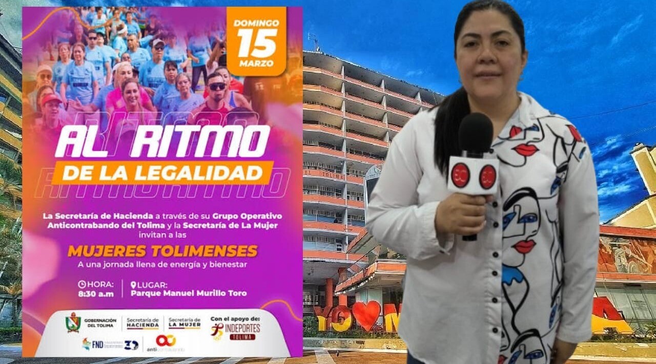 Las mujeres del Tolima se ponen "Al ritmo de la legalidad" este domingo 15 de marzo