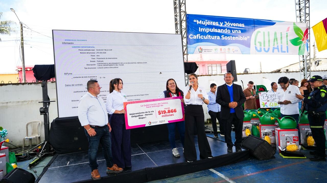 Inversión de $20 mil millones para la vía Herveo-Delgaditas