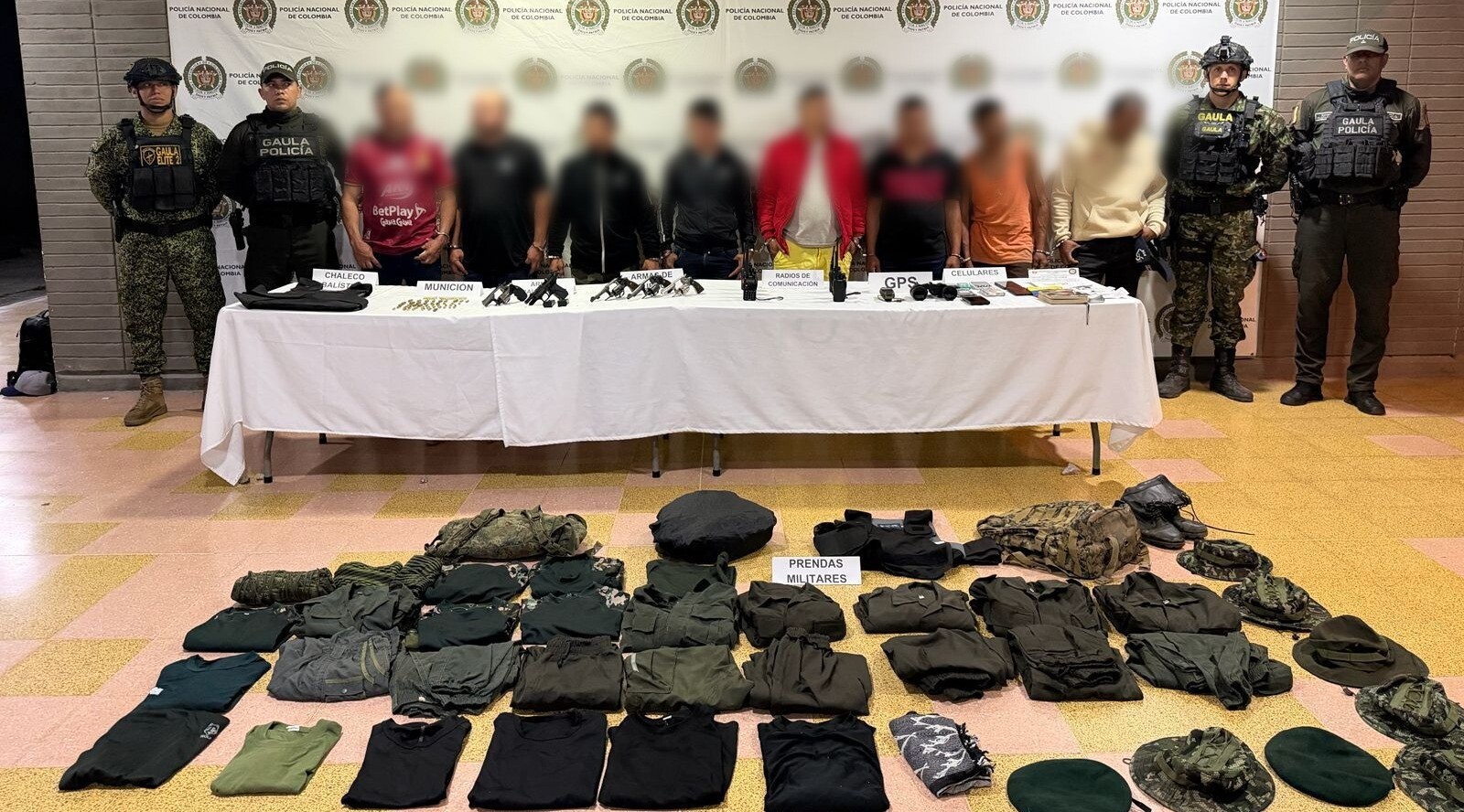 Golpe al Frente ‘Iván Díaz’: ocho capturados por extorsión en el Tolima