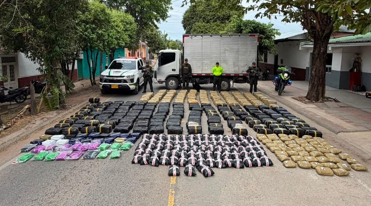 Coyaima: Más de una tonelada de marihuana incautada en camión hurtado