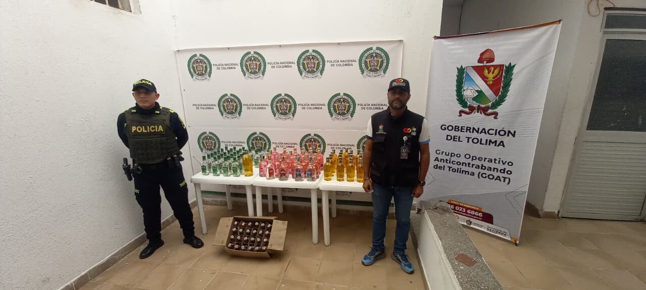 Cientos de productos ilegales incautados durante puente festivo en el Tolima
