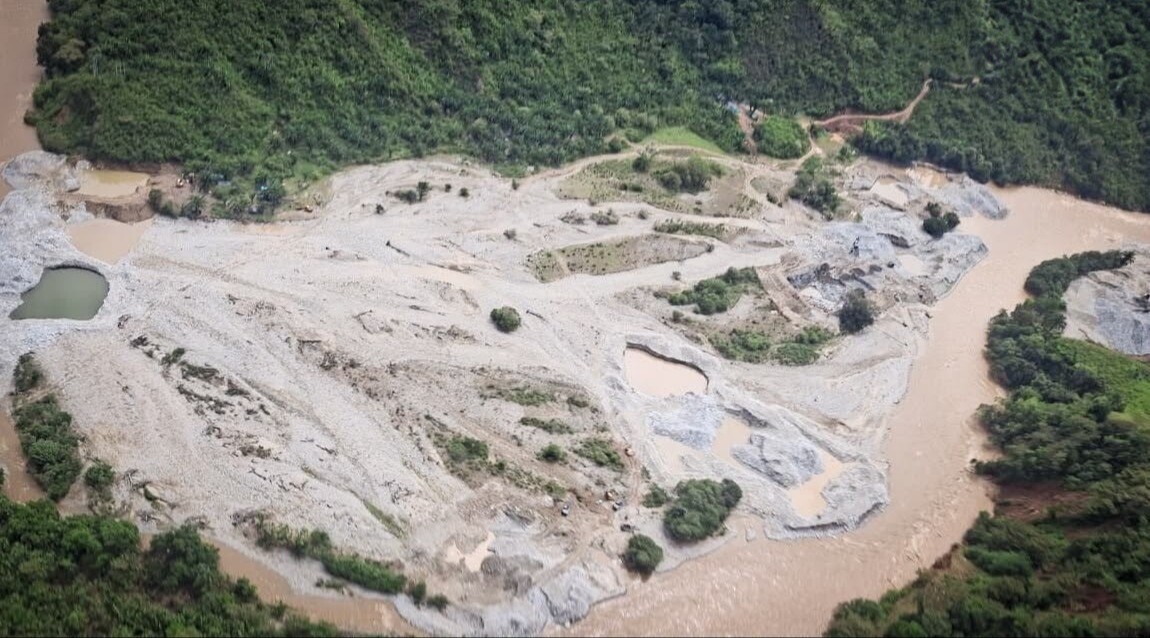 Minería ilegal en el sur del Tolima acumula 491 hectáreas afectadas