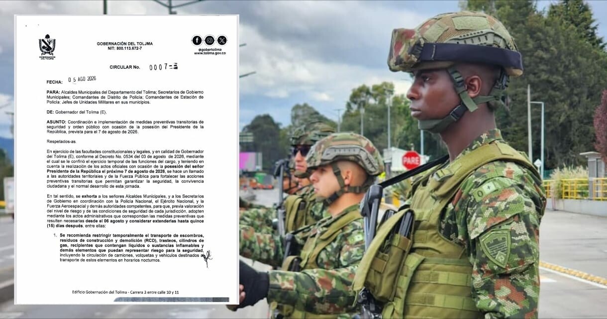 Estrictas medidas de seguridad en el Tolima por posesión presidencial