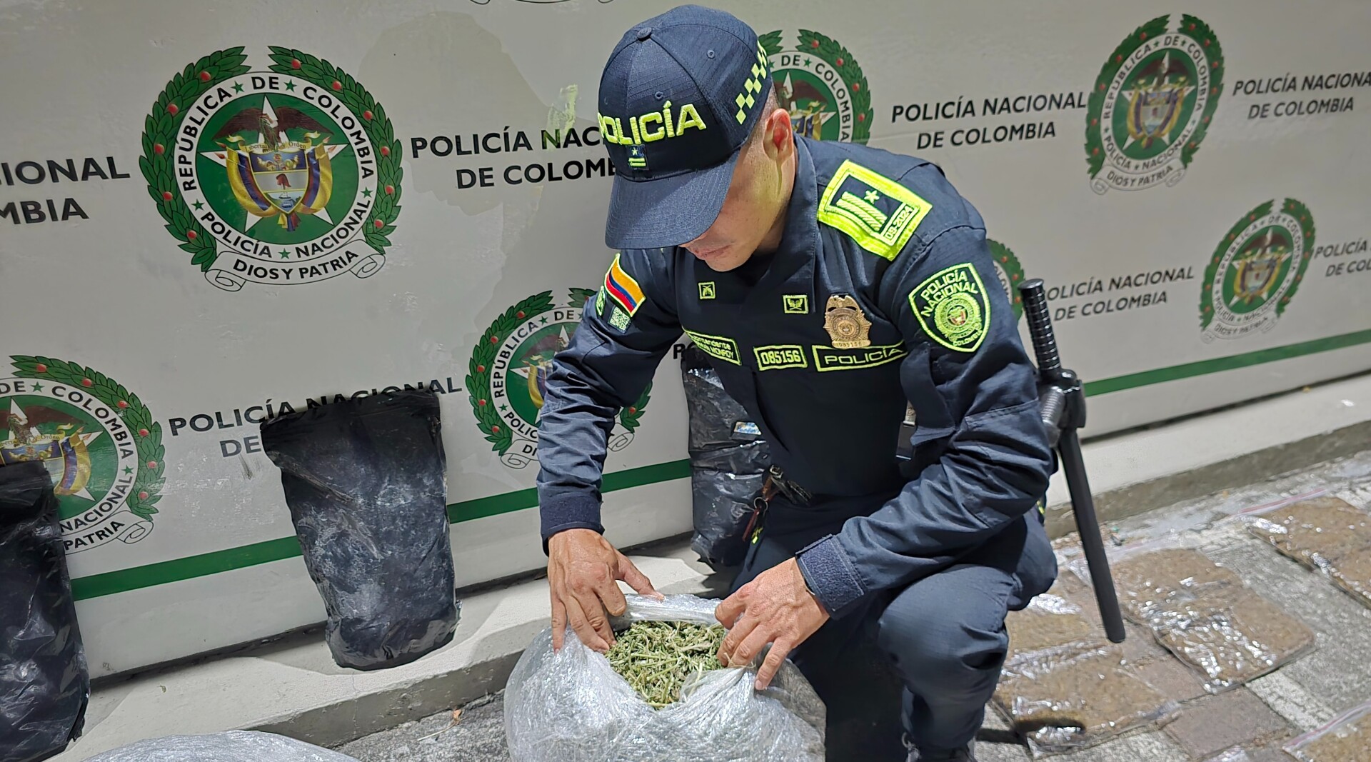 Incautan gran cantidad de marihuana y cartuchos de munición en Ibagué