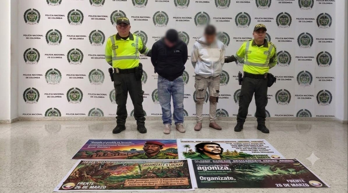 Sujetos fueron capturados con propaganda alusiva a disidencias en Chicoral
