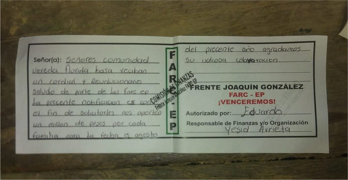 Alerta en Rovira por ola de extorsiones de disidencias de las FARC