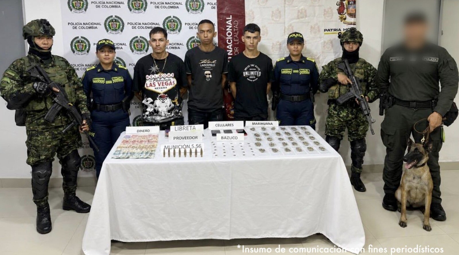 Golpe a las redes criminales en el norte del Tolima